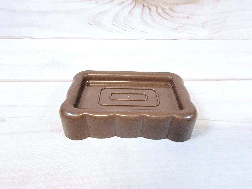 Vintage Soap Dish Retro Kitchen Bathroom Brown 1999